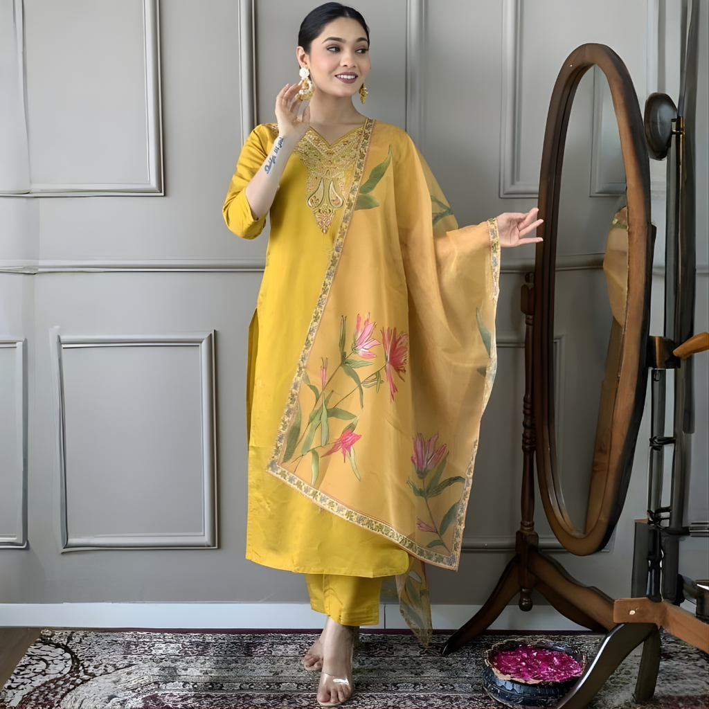 Adaah Mustard – Three-Piece Suit