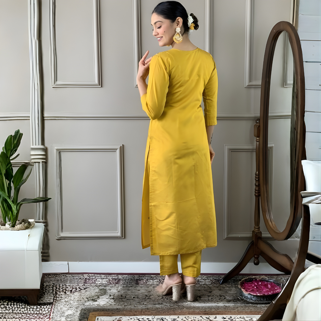 Adaah Mustard – Three-Piece Suit