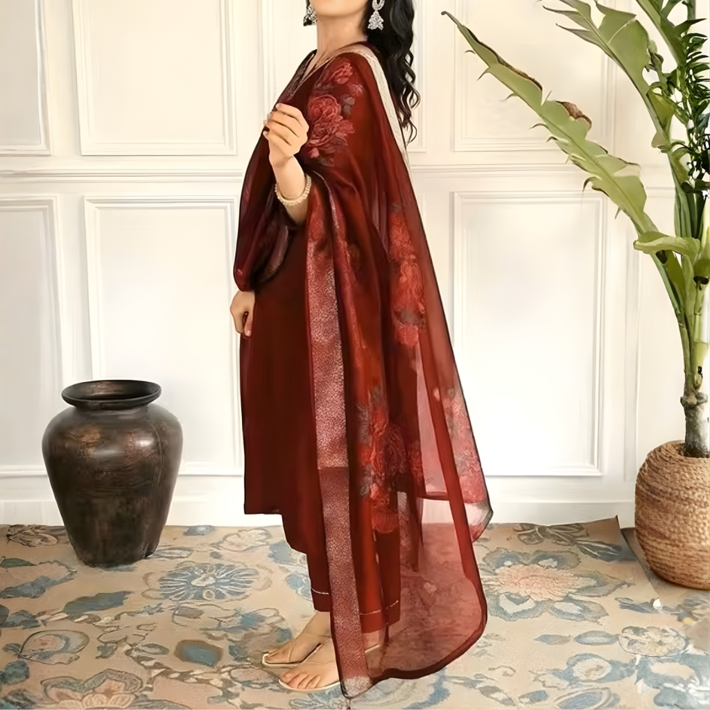 Adaah Zeenat Set-Three Piece Suit