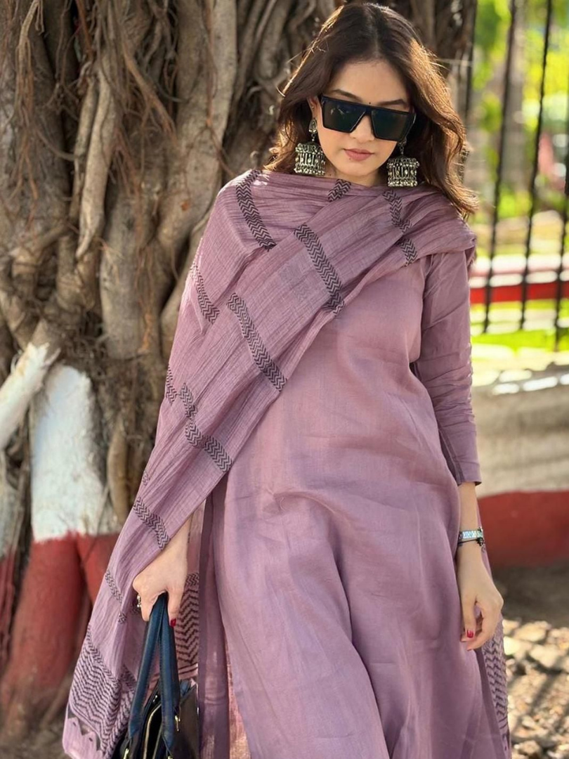 Soft Mulberry Classic Three Piece Suit