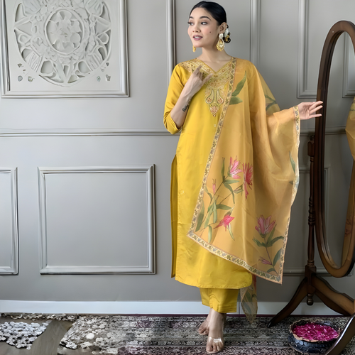 Adaah Mustard – Three-Piece Suit
