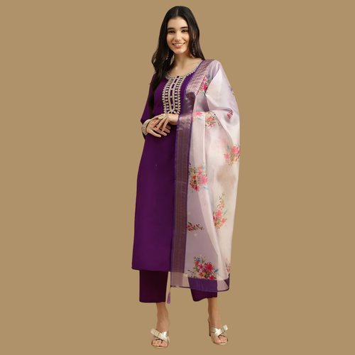 Adaah Aira – Plum Three-Piece Suit
