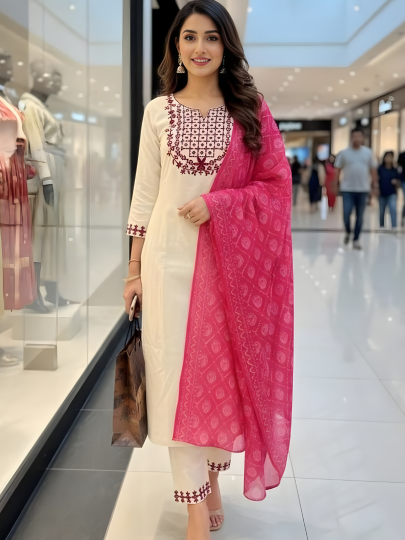 Adaah Rose Touch – Three-Piece Suit