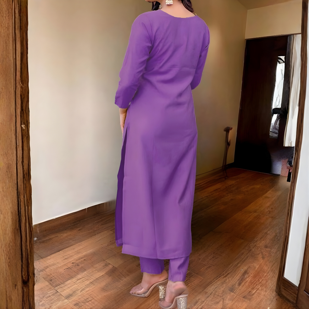 Noor Purple – Three-Piece Suit