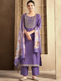 Adaah Zeenat Purple– Three-Piece Suit