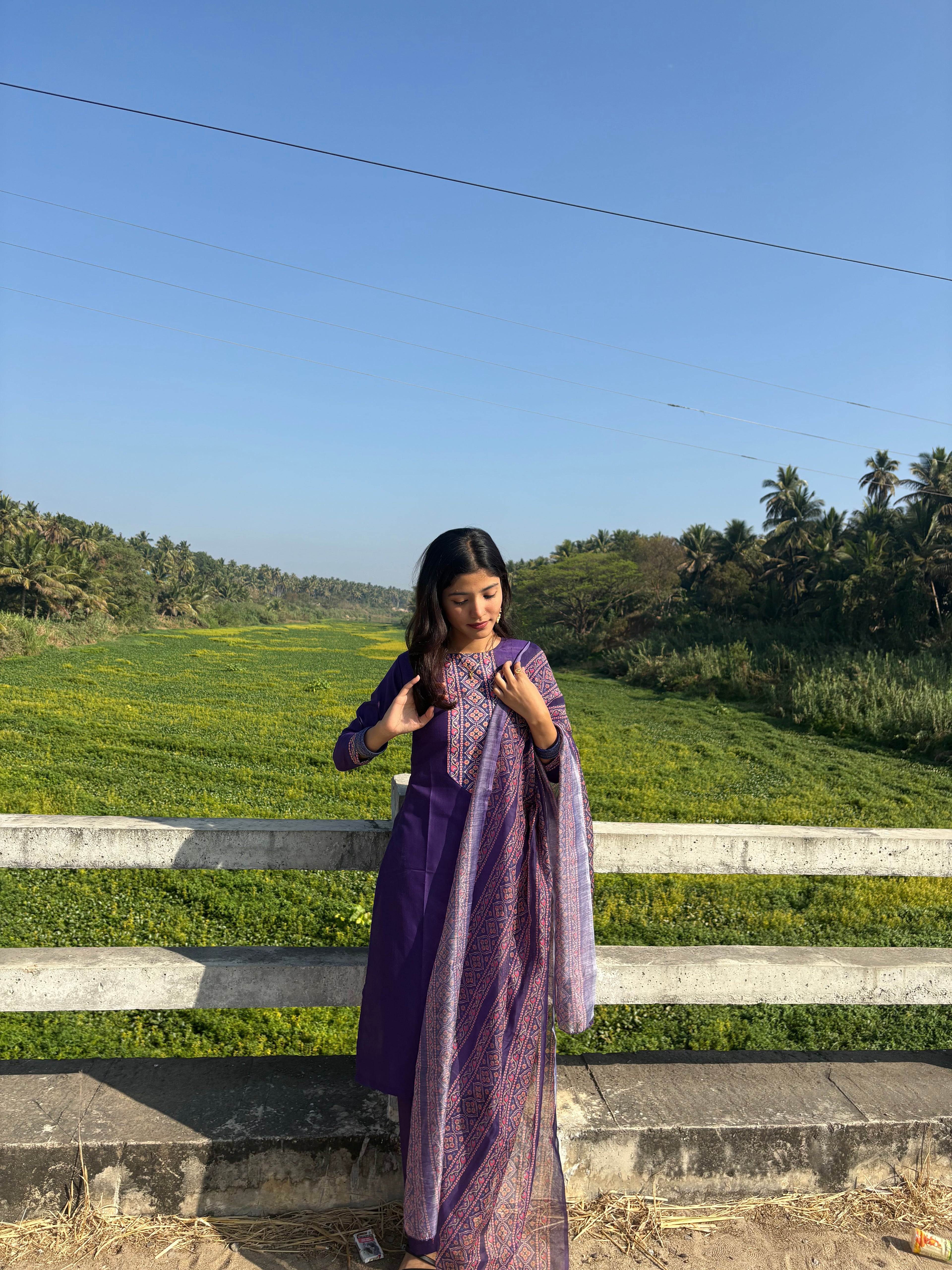 Adaah Violet Aura Three-piece Suit