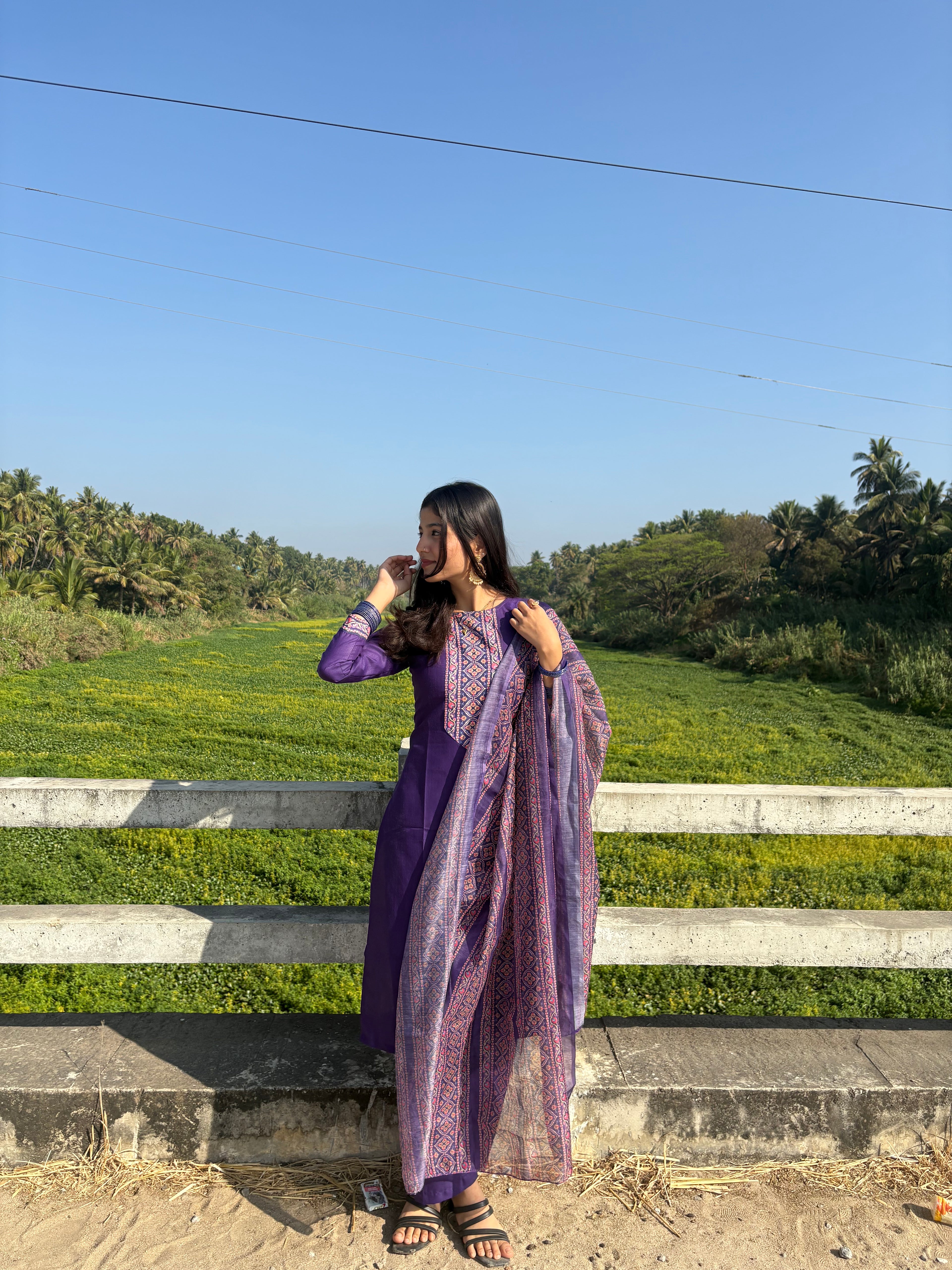 Adaah Violet Aura Three-piece Suit