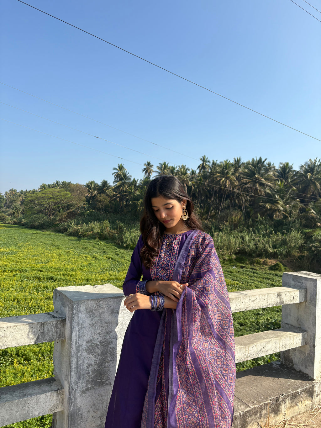 Adaah Violet Aura Three-piece Suit
