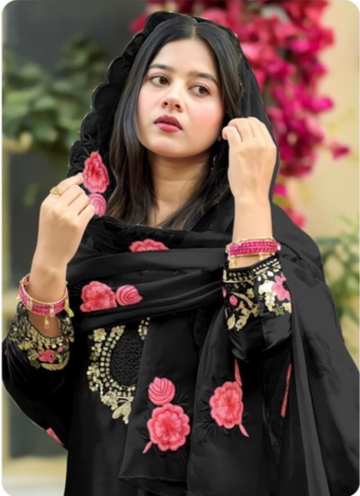 Adaah Noor-e-Gul Farshi Embroidered Three Piece Suit
