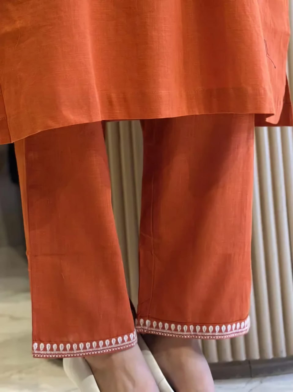 Adaah Noor orange Cord Set
