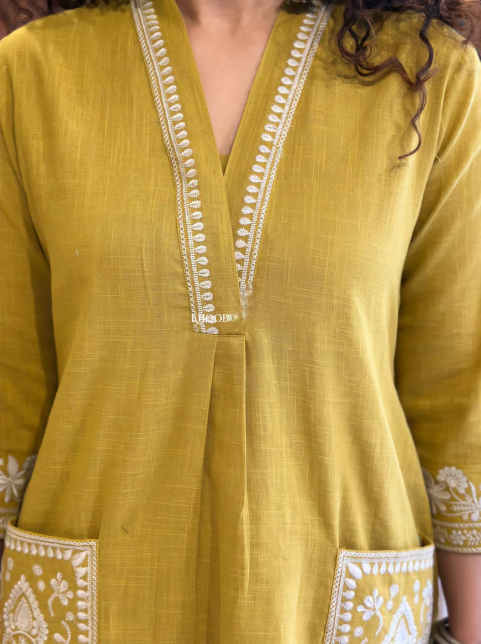 Adaah Noor Yellow Cord Set