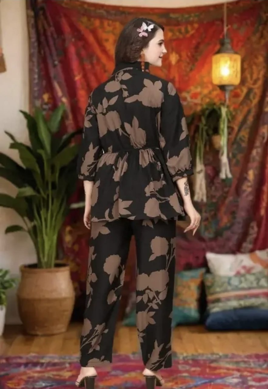 Adaah Noor Black Cord Set