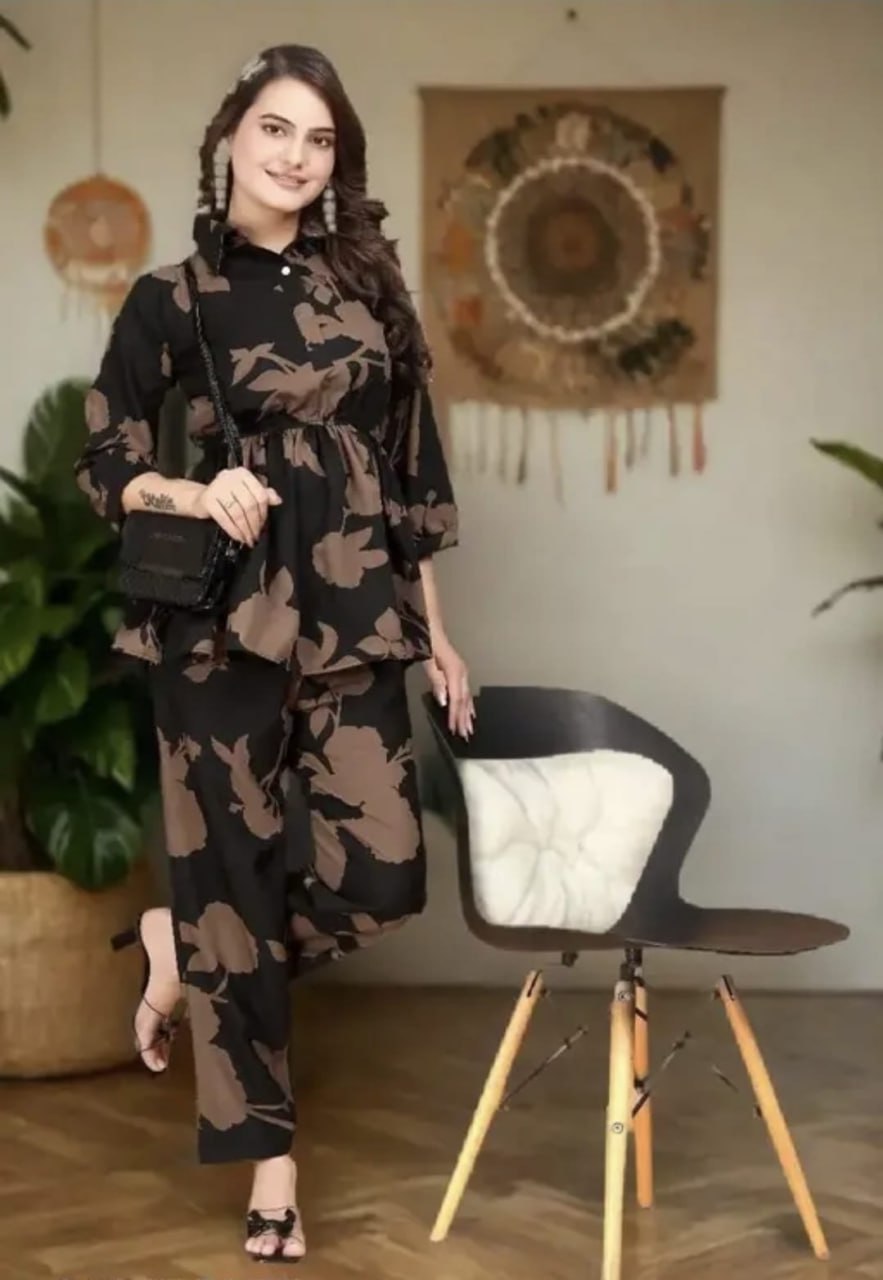 Adaah Noor Black Cord Set