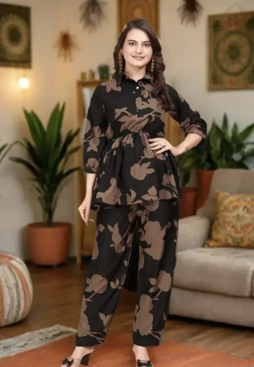 Adaah Noor Black Cord Set